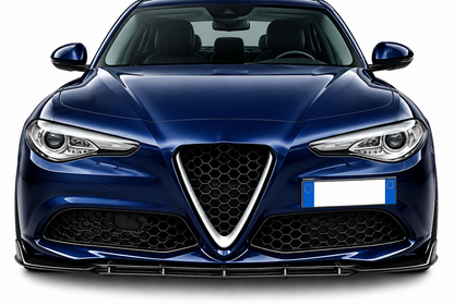 💕0037 Splitter Anteriore Adatto per Alfa Romeo Giulia 15-21 Sport Nero Lucido💕