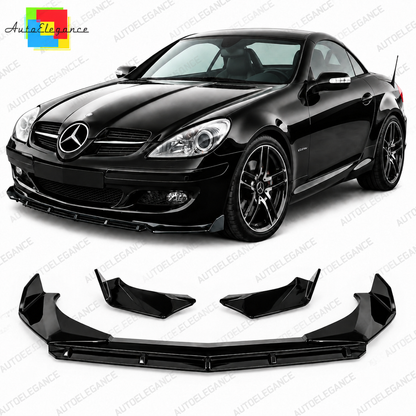 💕ART.0037 Splitter Anteriore Adatto per Mercedes SLK R171 Nero Lucido RS 3P 💕