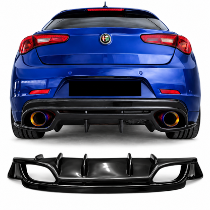 💕DIFFUSORE DAM ADATTO PER ALFA ROMEO GIULIETTA LOOK QUADRIFOGLIO NERO LUCIDO💕
