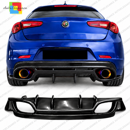 💕DIFFUSORE DAM ADATTO PER ALFA ROMEO GIULIETTA LOOK QUADRIFOGLIO NERO LUCIDO💕