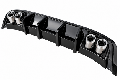 💕ART.0634 Diffusore Posteriore Adatto per Seat Ibiza 6J 08-16 ABS 4 Terminali💕