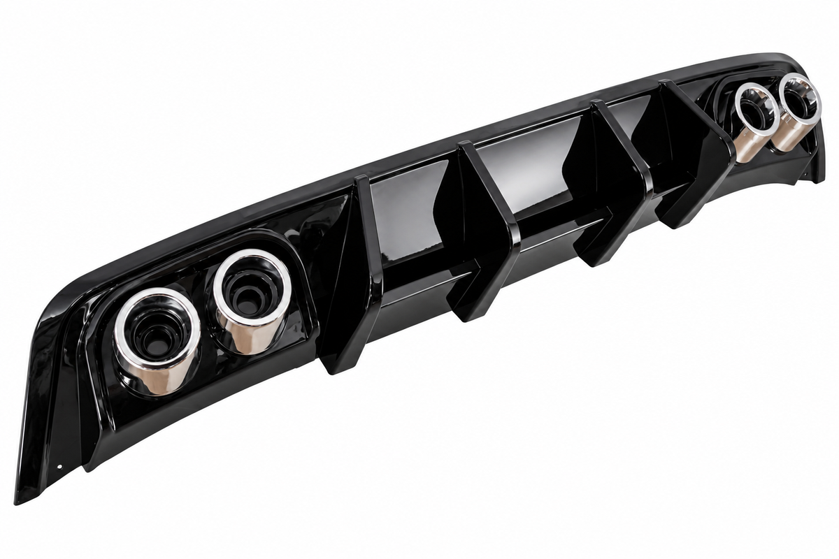 💕ART.0634 Diffusore Posteriore Adatto per Seat Ibiza 6J 08-16 ABS 4 Terminali💕