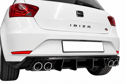 💕ART.0634 Diffusore Posteriore Adatto per Seat Ibiza 6J 08-16 ABS 4 Terminali💕