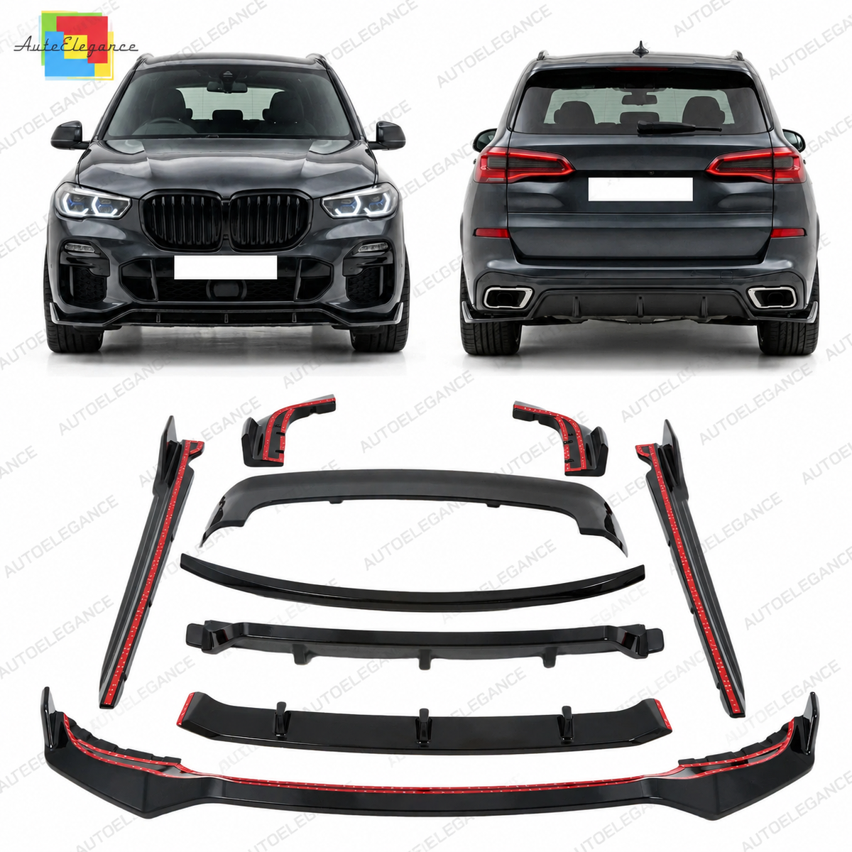 💕 Bodykit Completo Adatto per BMW X5 G05 M-Pack 18-22 Aero Style ABS 💕