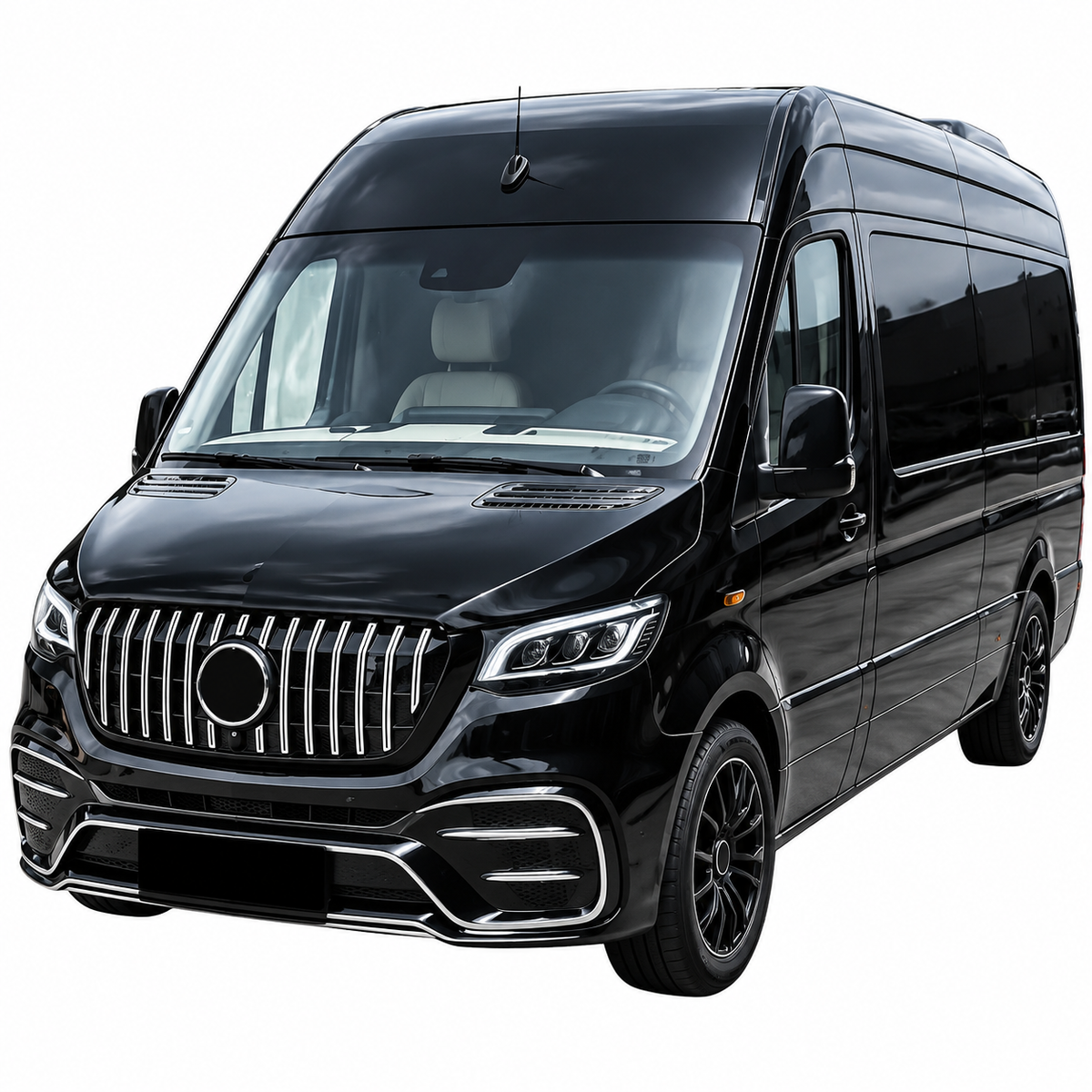 💕Griglia Anteriore GT Panamerican Adatta per Mercedes Sprinter W907 18+ Cromo💕