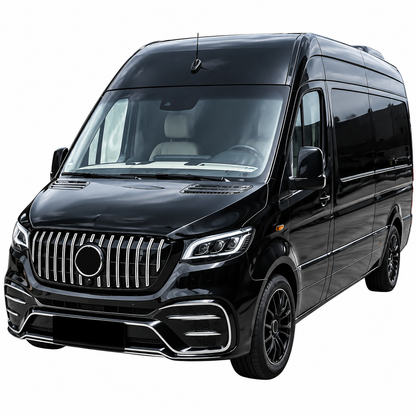 💕Griglia Anteriore GT Panamerican Adatta per Mercedes Sprinter W907 18+ Cromo💕