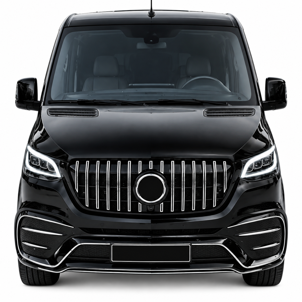 💕Griglia Anteriore GT Panamerican Adatta per Mercedes Sprinter W907 18+ Cromo💕