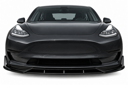 💕 Splitter Anteriore Adatto per Tesla Model 3 17-22 Piano Black Lip 💕