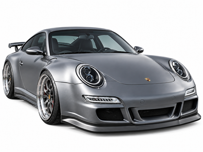 💕 Fari Anteriori Adatti per Porsche 911 997 04-09 Xenon LED Tube Light Neri 💕