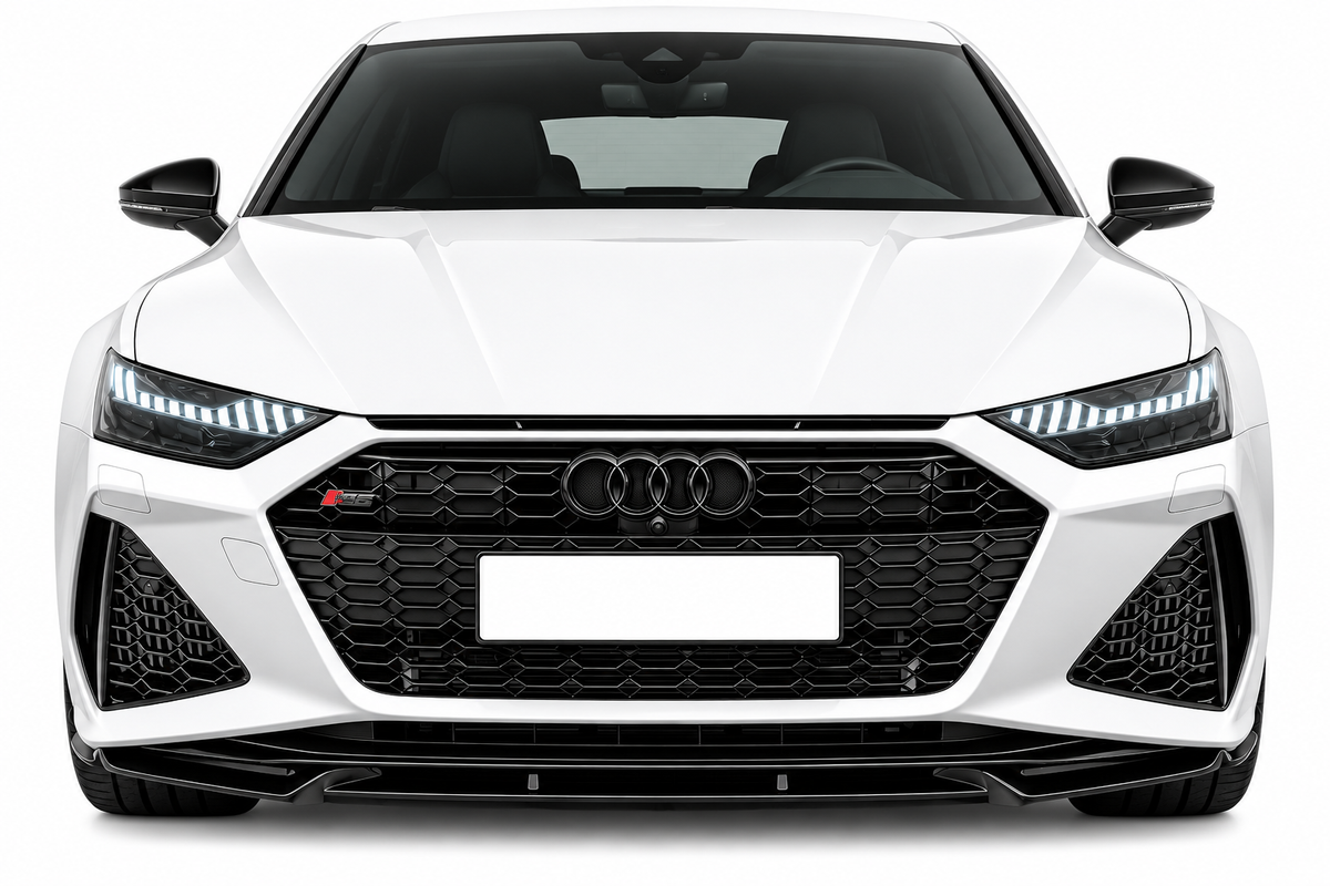 💕 Splitter Anteriore Adatto per Audi A6 C8 RS6 18+ ABS Nero Lucido V1 💕