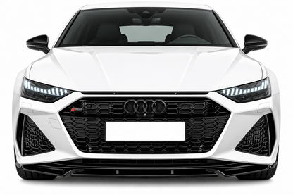 💕 Splitter Anteriore Adatto per Audi A6 C8 RS6 18+ ABS Nero Lucido V1 💕