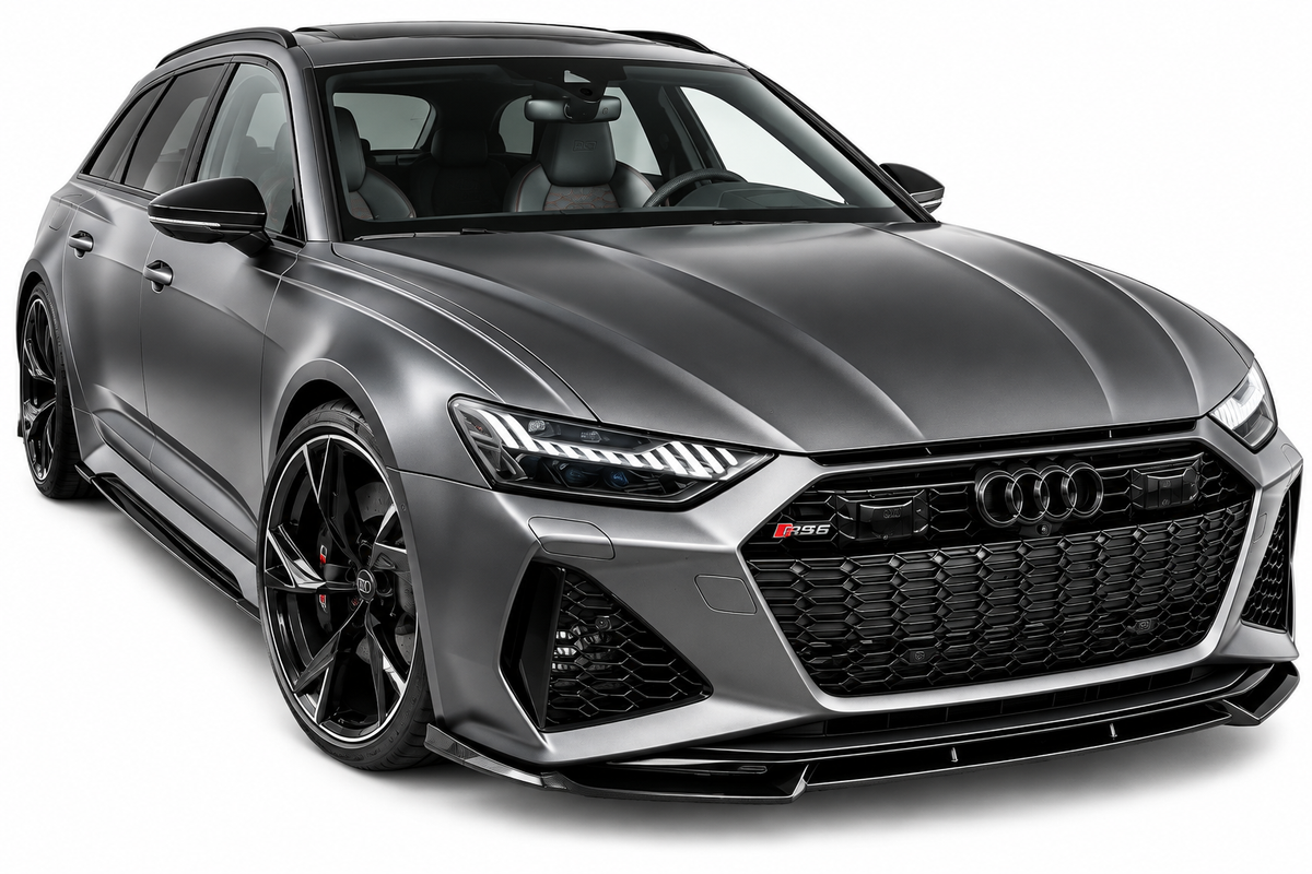 💕 Splitter Anteriore Adatto per Audi A6 C8 RS6 18+ ABS Nero Lucido V1 💕