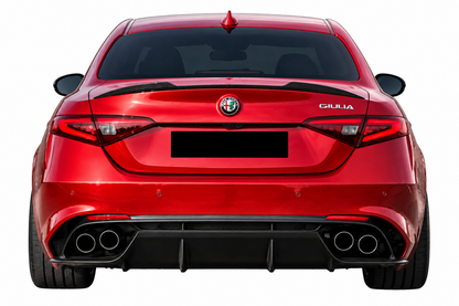 💕 Spoiler Baule Adatto per Alfa Romeo Giulia Veloce Carbon Look ABS 💕