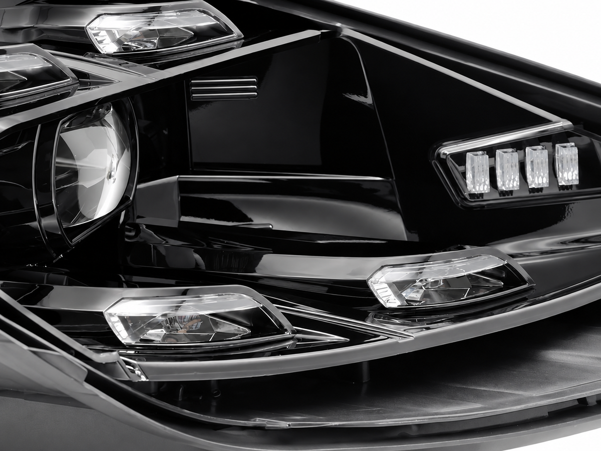 💕 Fari Anteriori Adatti per Porsche Cayenne 10-15 LED DRL Neri AFS 💕