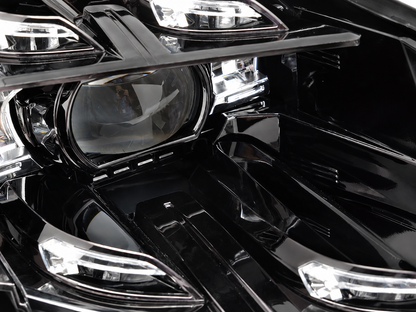 💕 Fari Anteriori Adatti per Porsche Cayenne 10-15 LED DRL Neri AFS 💕