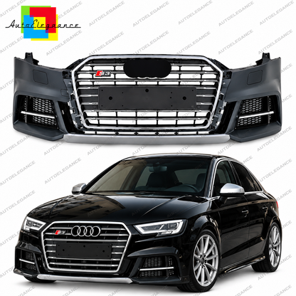 👉Paraurti anteriore adatto per Audi A3 8V S3 Facelift 2017+ SportbacK 0751👈
