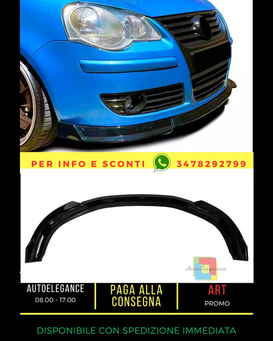 💙Glossy Black Splitter Kit Suitable For VW Polo MK4 9N3💙 