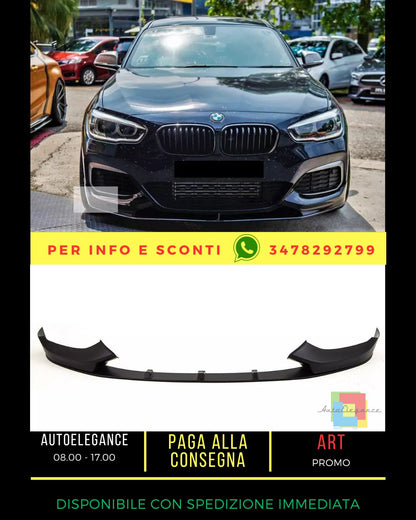 😎KIT Gloss Black Splitter Suitable For BMW 1 Series F20 F21 LCI 15-19😎