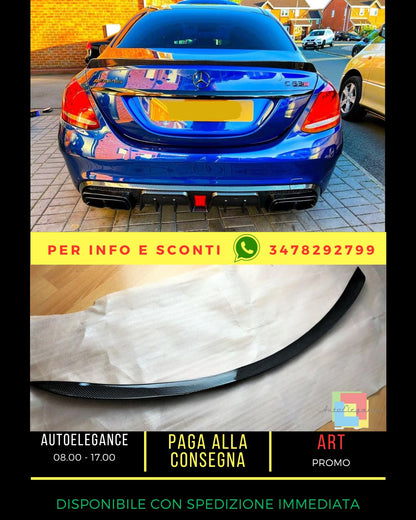 💥Carbon Fiber Spoiler Kit Fit For Mercedes C-Class W205 2014-2021💥