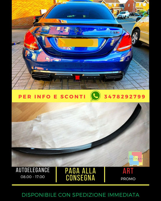 💥Carbon Fiber Spoiler Kit Fit For Mercedes C-Class W205 2014-2021💥