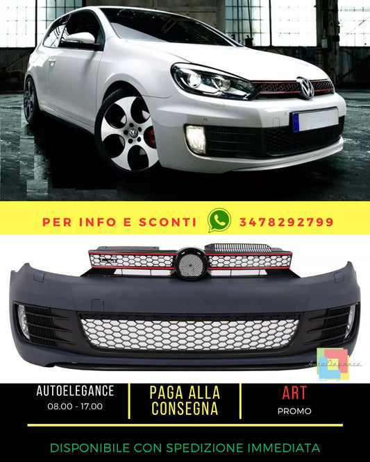 🔥Front bumper for VW Golf VI 6 08-13 Fog light grille GTI Look🔥