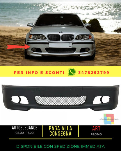 🔥Paraurti anteriore per BMW E46 1998-2004 M-Technik M-Sport Look Fumo Fendine🔥