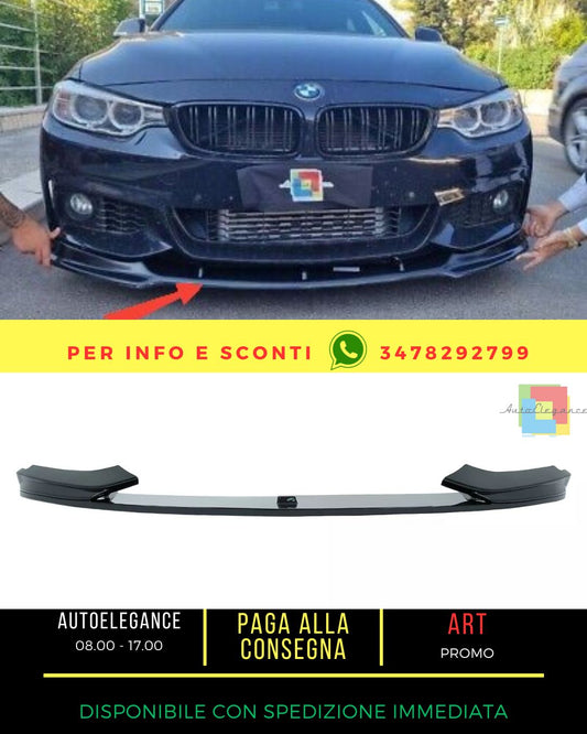 😍Labbro spoiler paraurti anteriore per BMW4 F32 F33 F36 13-03.19 M Look luci😍