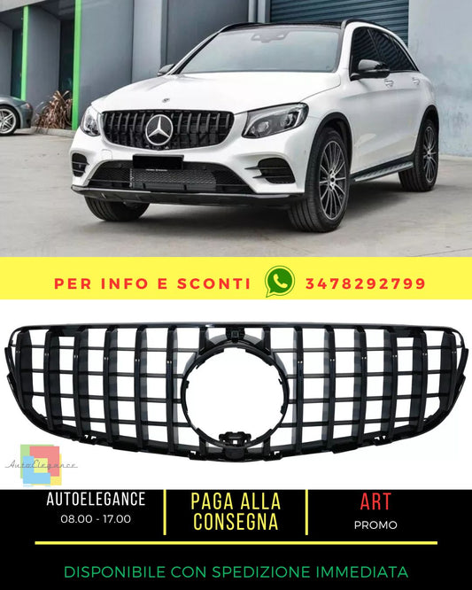 🤩Calandre pour Mercedes GLC X253 C253 15-18 GT R Panamericana Look🤩