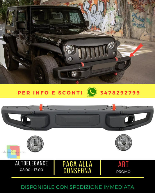 Metallo Paraurti per Jeep Wrangler Rubicon JK 07-17 10th Anniversary Hard Ro