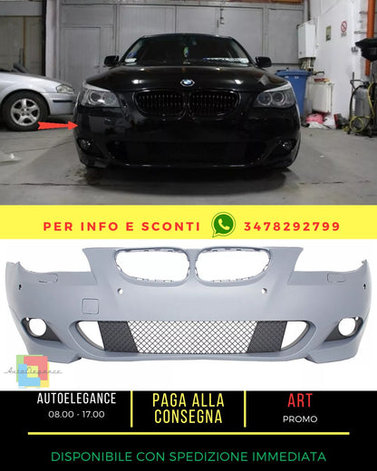 🤩Body Kit for BMW 5 E60 03-07 M-Technik Look Bumper Side Skirts PDC 24mm🤩