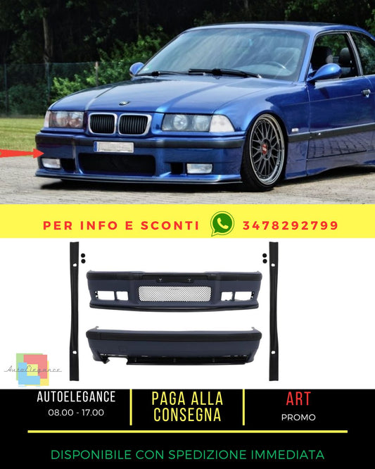 🤩Kit carrozzeria per BMW Serie 3 E36 1992-1998 M3 Design Paraurti Minigonne🤩