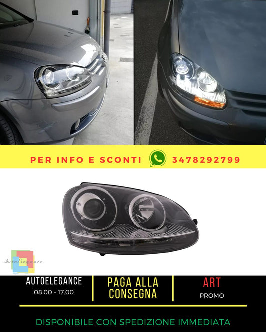 🤩Headlights for VW Golf 5 V 03-07 Jetta 05-10 GTI R32 Xenon Chrome Look🤩