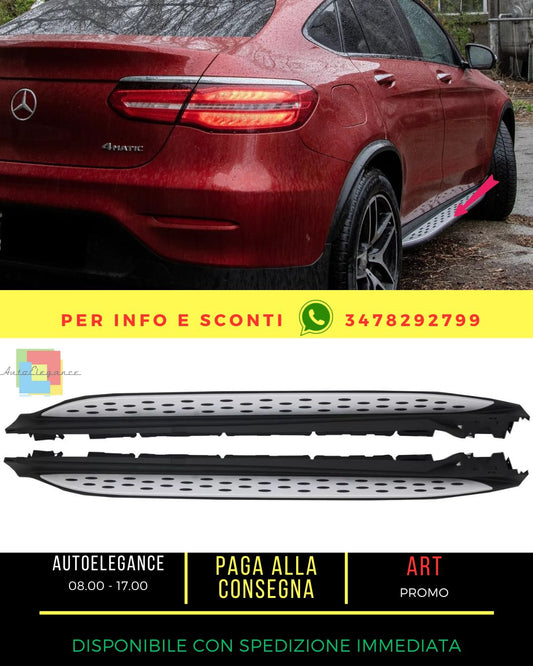⭐Estribos Pasos Laterales para Mercedes Clase GLC X253 15-22 GLC Coupé C253 16⭐