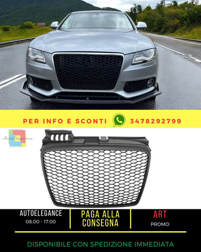 ✨Griglia senza difetti per Audi A4 B7 04-08 RS4 nero opaco✨