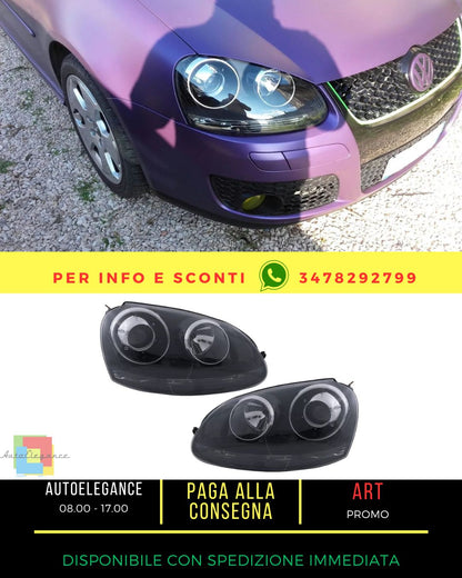💎Look fari allo xeno per VW Golf 5 V Mk5 03-07 Jetta 05-10 GTI R32 Black Edit💎
