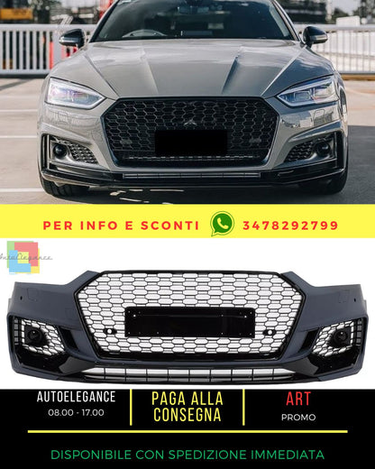 😍Paraurti anteriore per Audi A5 F5 2017-2019 Quattro RS5 Look griglia😍