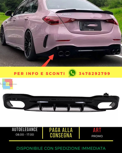 😍Diffusore paraurti per Mercedes Classe C W206 S206 Sport Line 2021+ C43😍