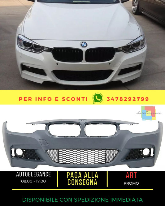 😍Front bumper for BMW 3 F30 F31 2011-2019 MTechnik look without fog lamps😍 
