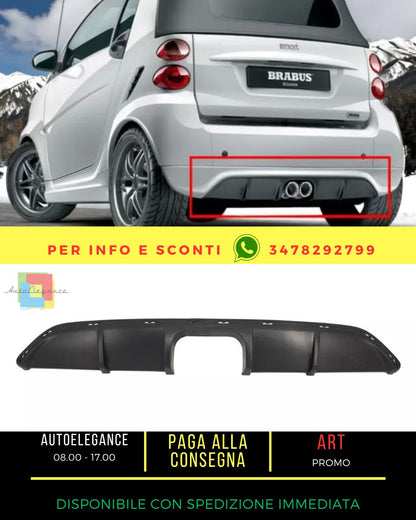 😍Diffusore posteriore Apertura Spoiler per Smart ForTwo 451 Facelift 12-15😍