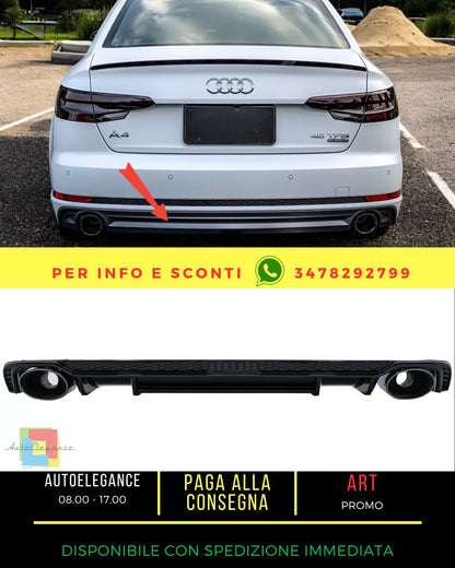 💎Diffusore per silenziatore paraurti Audi A4 B9 8W 2016-2018 berlina Avant💎