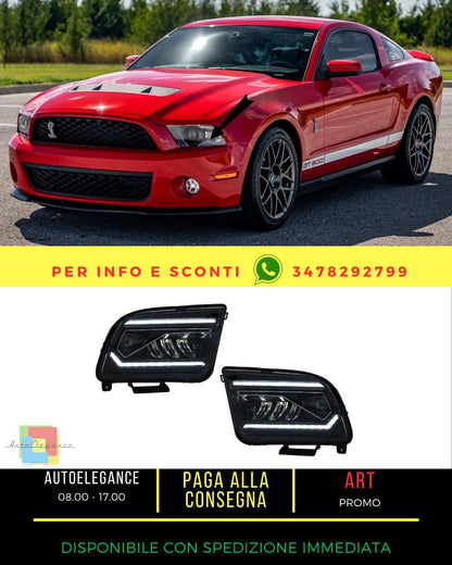 😎Fari LED per Mustang V Pre-Facelift 05-09 Luci Svolta Dinamiche Headlights😎