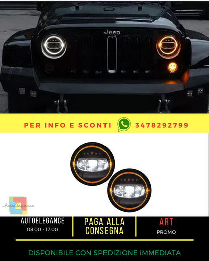 😎Fari a LED CREE da 7 pollici Halo DRL per Jeep Wrangler JK TJ LJ JL 97-17 5 😎