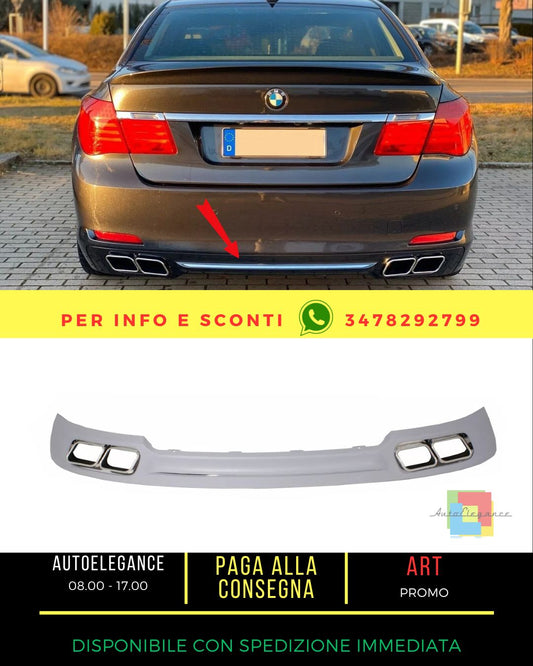 Diffusore per BMW Serie 7 F01 08+ Punte silenziatore 760i Quad Design