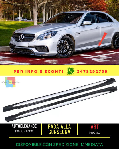💯Minigonne Gonne Laterali per Mercedes Classe E W212 S212 09-16 Facelift E63 💯