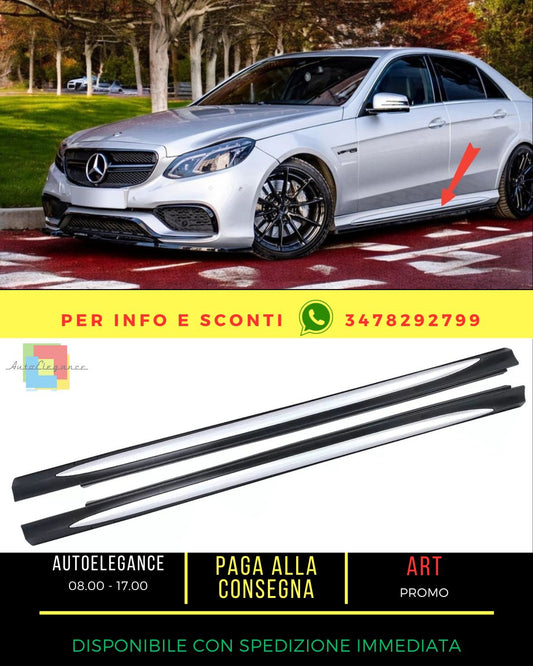 💯Minigonne Gonne Laterali per Mercedes Classe E W212 S212 09-16 Facelift E63 💯