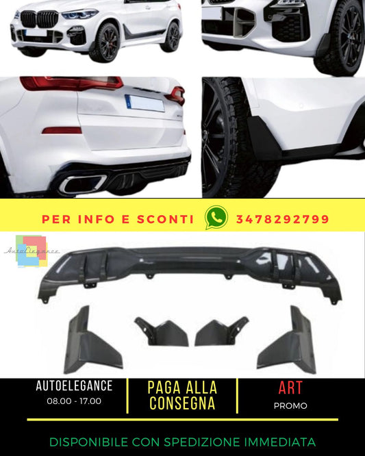 💯Aero Body Kit Paraurti Labbro Diffusore per BMW X5 G05 2018-2022 M Look Nero💯