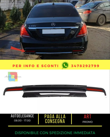 💯Diffusore Posteriore per Mercedes Classe S W222 Sport Line Pacchetto 13-06.1💯