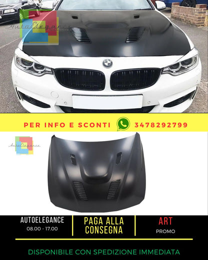 😍Cappuccio cofano per BMW F30 F31 F35 F32 F33 F36 Gran Coupé 11-19 GTS Look😍