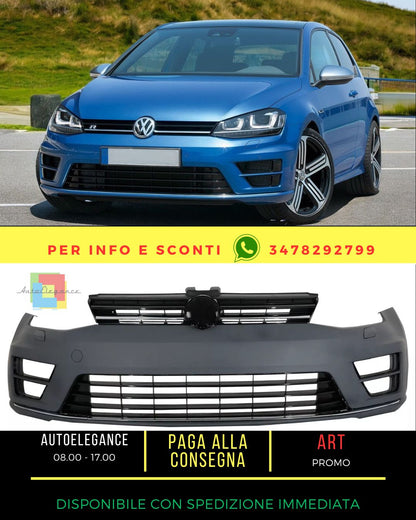 😍Paraurti per VW Golf VII 7 13-17 Griglie Estensione inferiore R-Line Look😍