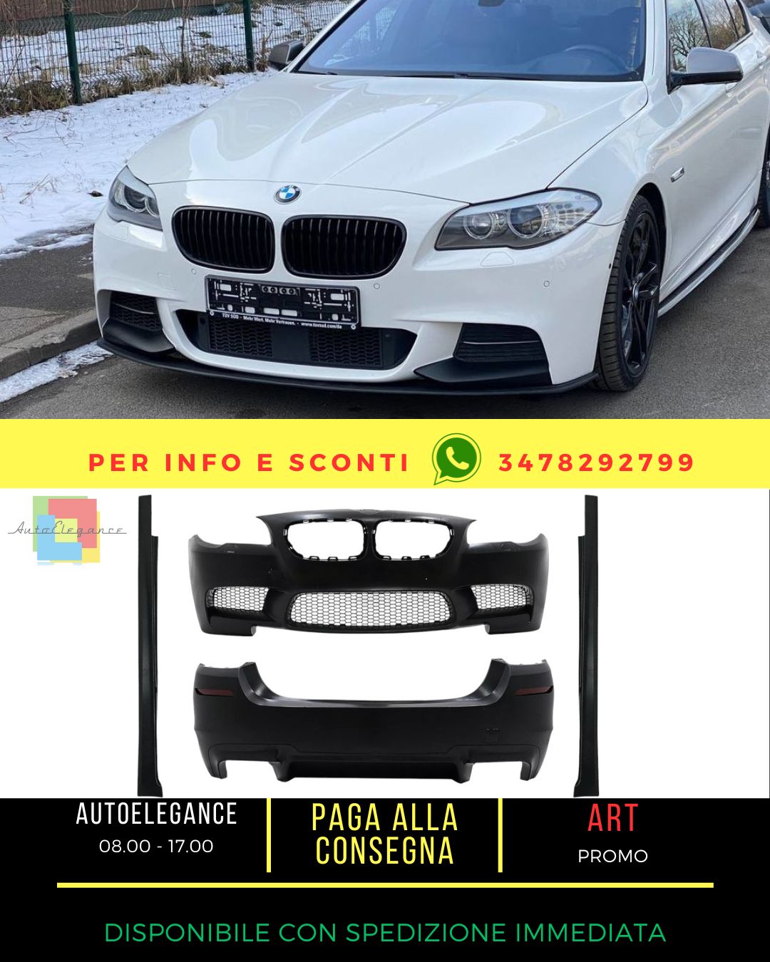 😍Bodykit for BMW 5 Series F10 2010-2017 side skirts bumper design😍 